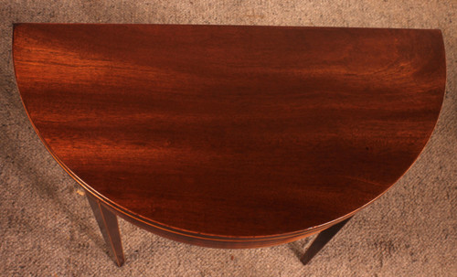 Console Or Games Table In Mahogany And Inlays