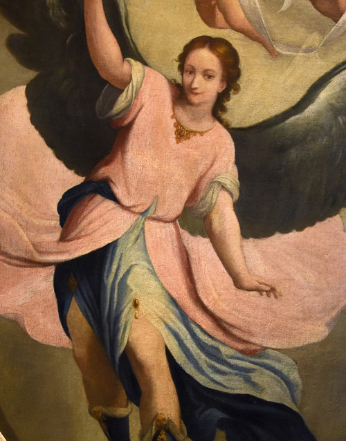 The Guardian Angel, Claudio Ridolfi (verona, C. 1570 - Corinaldo, 1644) Workshop/circle