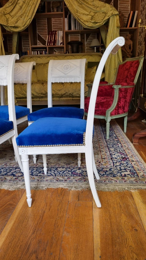 4 Directoire Chairs Attributed to Henri Jacob