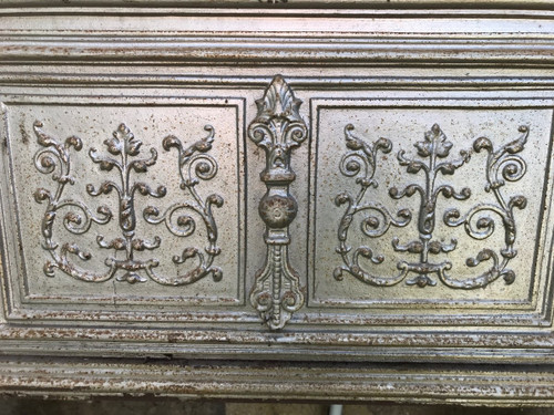 Pretty Prussian cast iron fireplace decoration from the 19th century