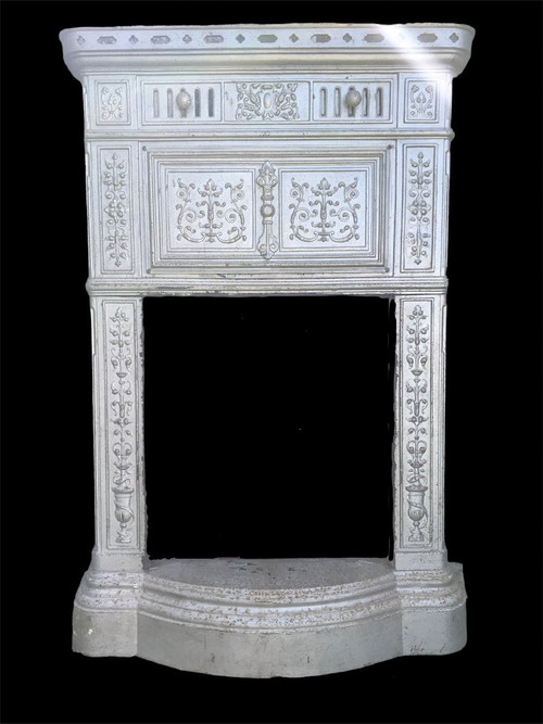 Pretty Prussian cast iron fireplace decoration from the 19th century