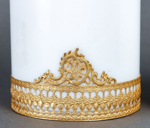 Century toilet service in baccarat opaline Charles X period