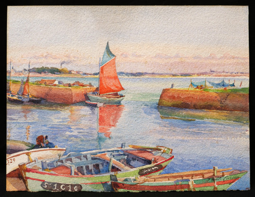 Paule LAREUX, Busy port towards Saint-Nazaire