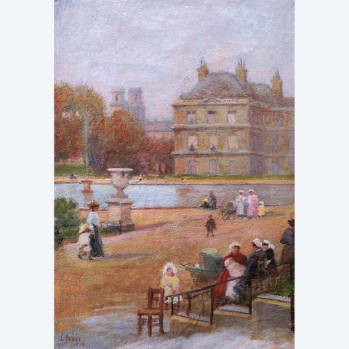 Louis PETIT, Animated view of the Luxembourg Gardens