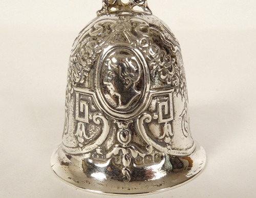 Campana da tavolo Argento Sterling Inglese Sheffield Landeck 1898 60,97gr