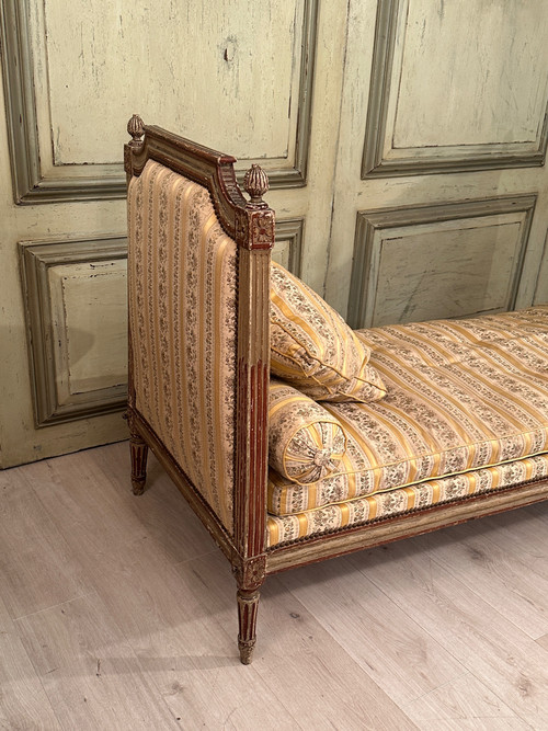 Rest Bed In Lacquered Wood, Louis XVI Period Circa 1780