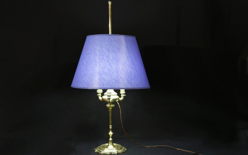 Lampe à Huile, Bronze, électrifiée, XIXème