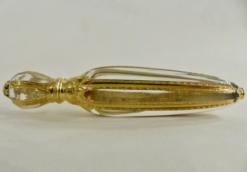 Crystal and Gold Salt Bottle, 19th Century