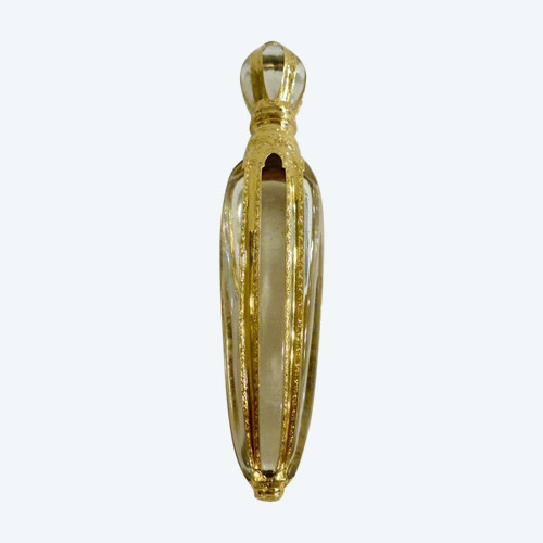 Crystal and Gold Salt Bottle, 19th Century