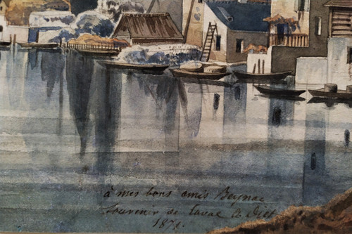 Laval, The Castle And Mayenne Watercolor