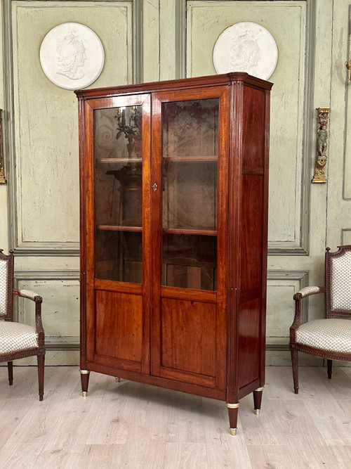 Louis XVI Period Mahogany Library Display Case Circa 1780