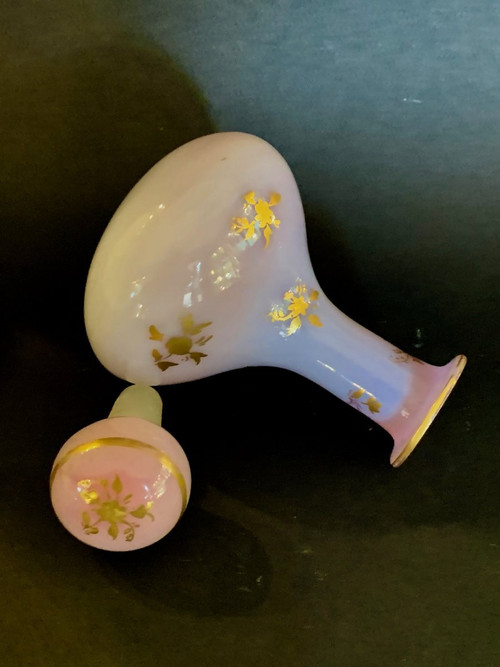 Lilac Colored Opaline Bottle