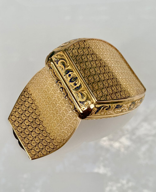 Empire Period Gold And Email Snuff Box