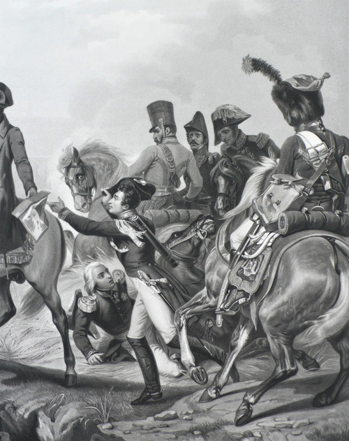 Napoléon Wagram Gravure 19éme d'après Horasce Vernet