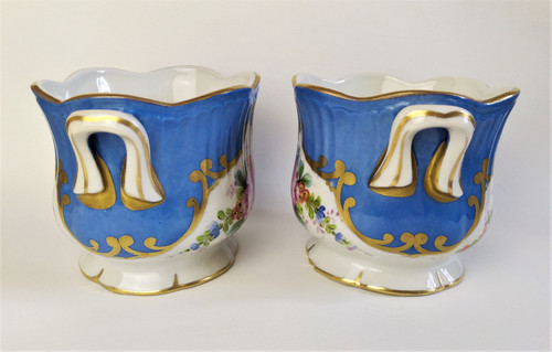 Pair Of Painted Porcelain Coolers From Samson