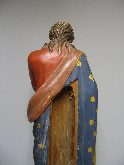 Sculpture Saint Joseph Avec l'Enfant Jésus.