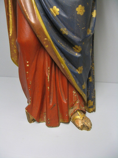 Sculpture Saint Joseph Avec l'Enfant Jésus.