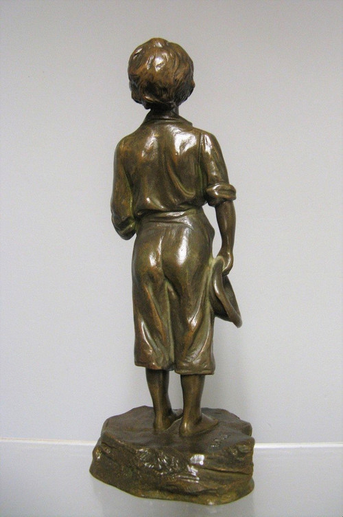 Bronzeskulptur „Kleine Sängerin“, signiert von Antoine Bofill.