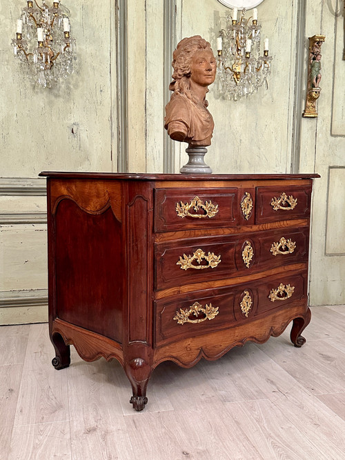 Commode de Port d'Epoque Louis XV Galbée La Rochelle XVIIIème Siècle