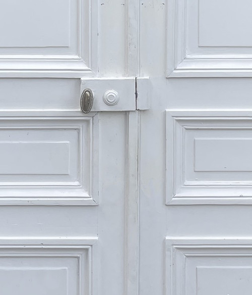 Double Door Old Haussmann Period 19th Century Paris