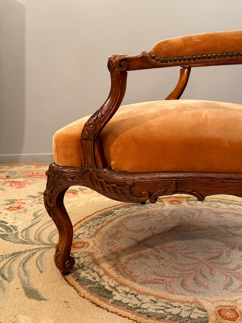 Important Armchair With Walnut Frame, Regency Period Circa 1720