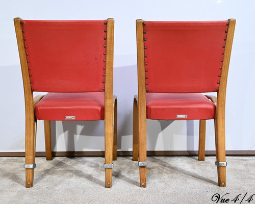 Pair of “Bow Wood” Chairs, signed H.Steiner – 1950