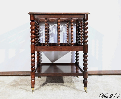 Magazine Rack in Rio Rosewood – Mid-19th Century