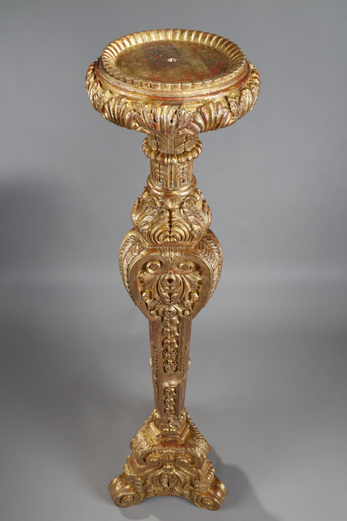 REGENCE STYLE TRIPOD GILTWOOD STAND