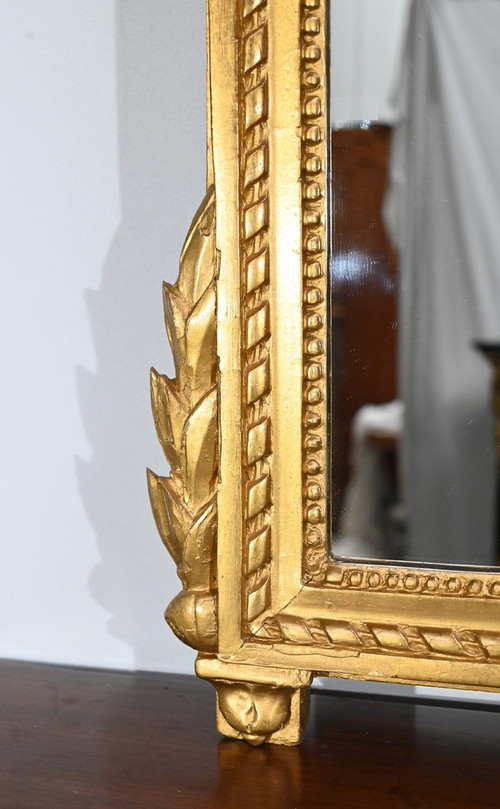 Miroir en Bois Doré, style Louis XVI - 1ère Partie XIXe