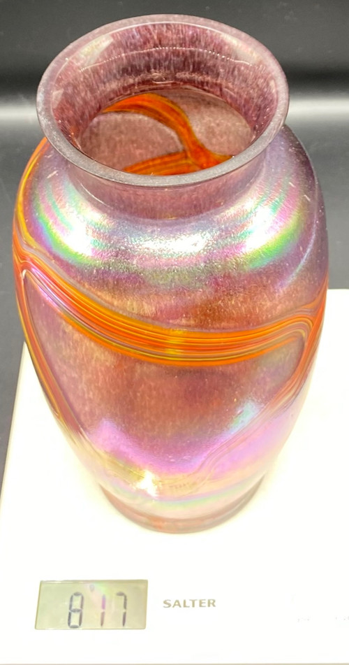 VASE VERRE BOHÈME 1980