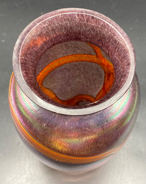 VASE VERRE BOHÈME 1980