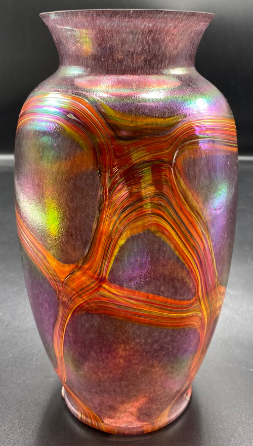 VASE VERRE BOHÈME 1980