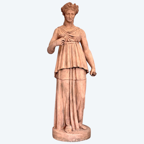 Scultura in terracotta della dea Hygie, XIX secolo