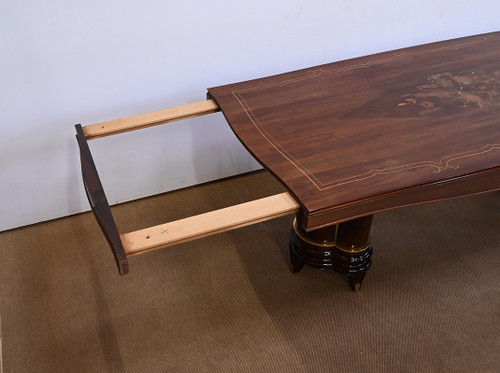 Rectangular table in Rio rosewood, attributed to J. Leleu, Art Deco - 1940