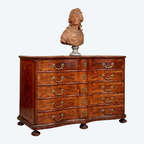 Commode Arbalète d'Epoque Louis XIV XVIIème Siècle