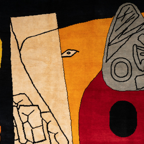 According to Le Corbusier, Carpet, or tapestry. Contemporary work