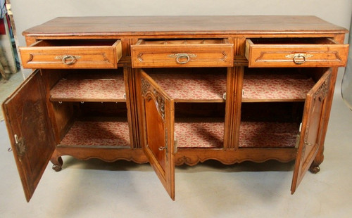 Louis XV Sideboard In 18th Century Walnut