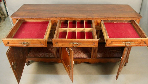 Louis XV Sideboard In 18th Century Walnut