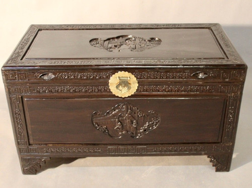 Chinese Wedding Chest In Camphor