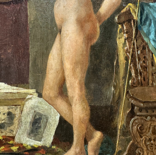 José Benlliure Y Gil (1855-1937) - Nude in the Workshop, Roma 1897