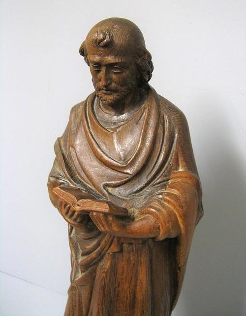 Saint En Bois sculpté Fin XVIIIe.