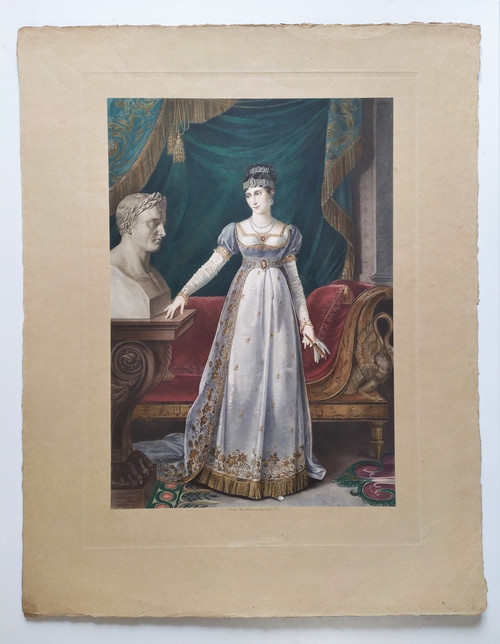 Pauline Bonaparte Historical Photogravure 19th C Old Print