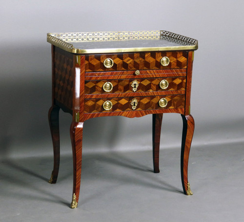 Cube Marquetry Writing Table