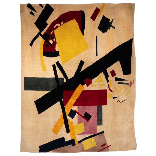 According to Malevich. Wool carpet or tapestry. Contemporary work