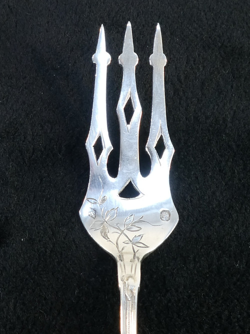 service / sweet cutlery in Sterling Silver from the 19th century DOUTRE ROUSSEL