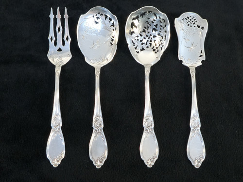 service / sweet cutlery in Sterling Silver from the 19th century DOUTRE ROUSSEL