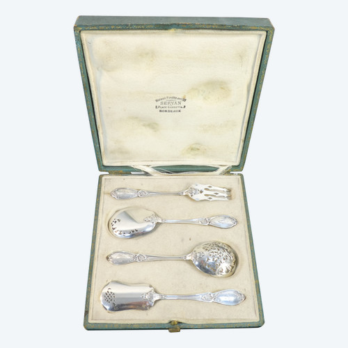 service / sweet cutlery in Sterling Silver from the 19th century DOUTRE ROUSSEL