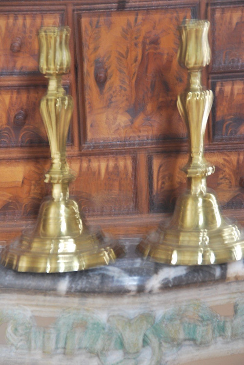 Pair Of Louis XIV Period Candlesticks