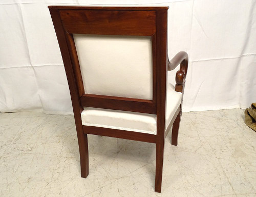 Petit Fauteuil d'Enfant Restauration Acajou Enroulement XIXÃ¨me SiÃ¨cle