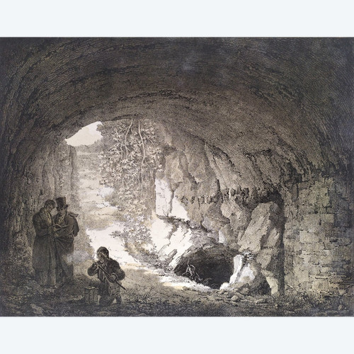 Lithograph Engelmann Crypt The Castle Of Robert The Devil